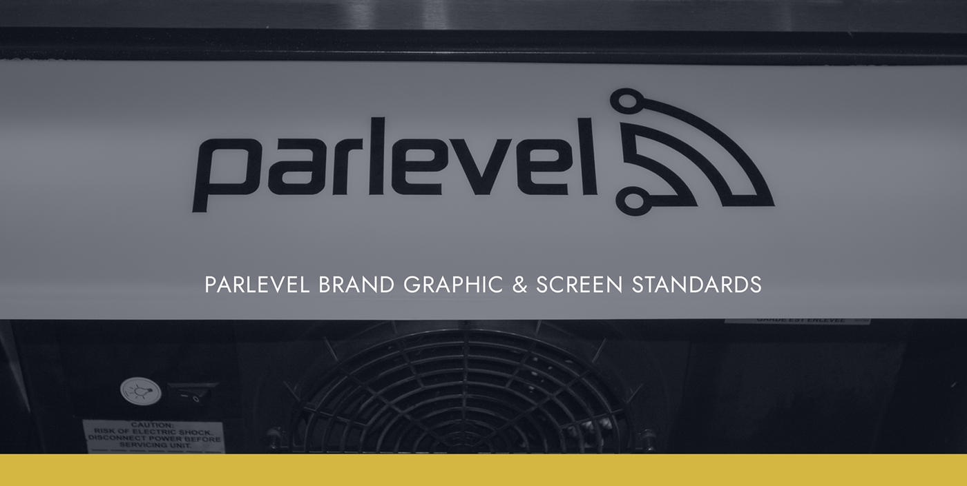 header banner that reads Par-level brand graphic and screen standards.