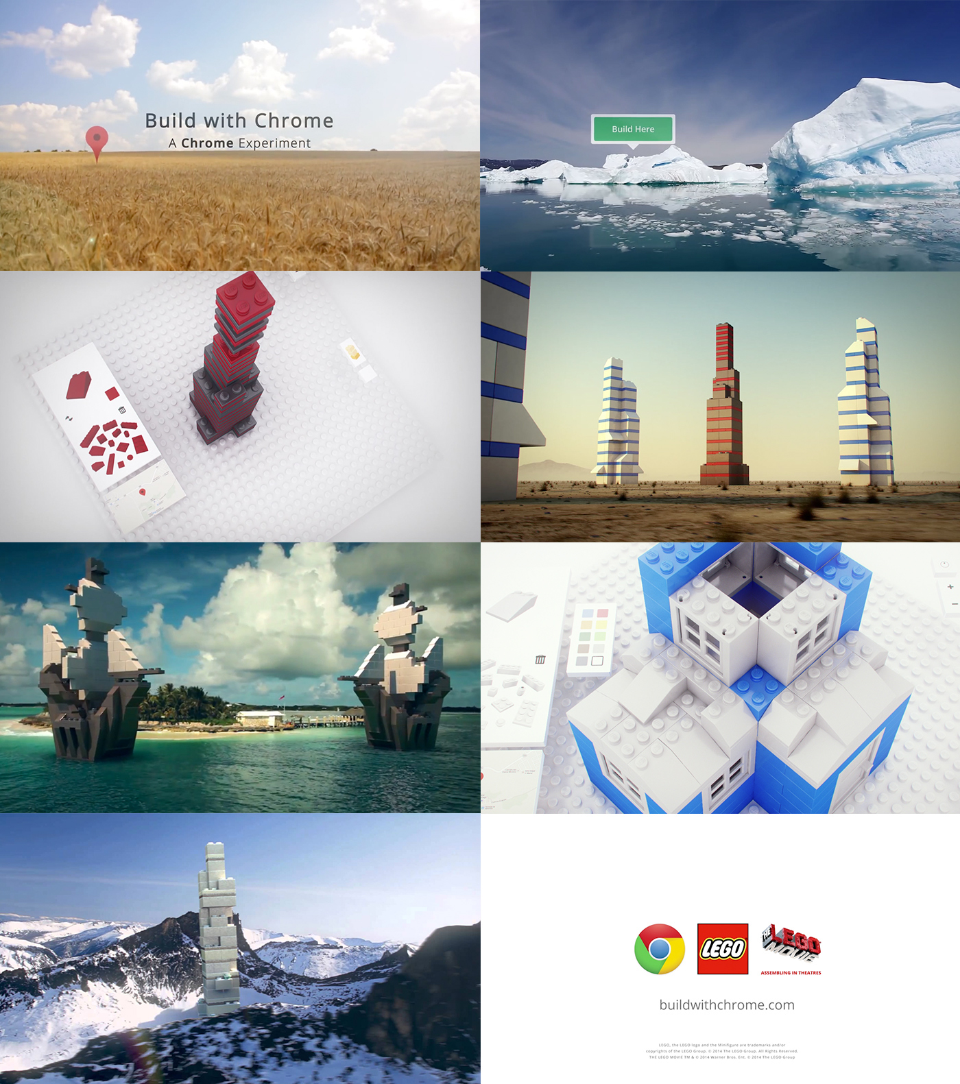 LEGO design art direction  Web app interaction build chrome