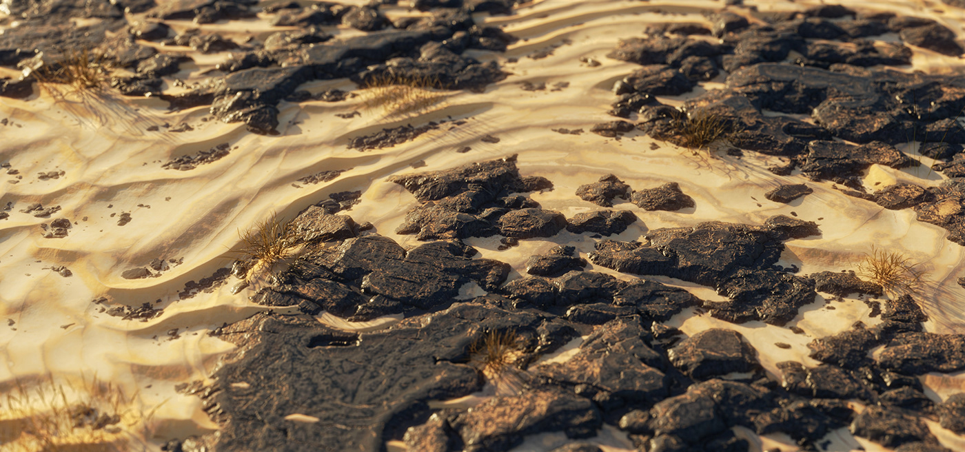 sand Landscape Nature terrain gaea 3D visualization Render exterior rocks