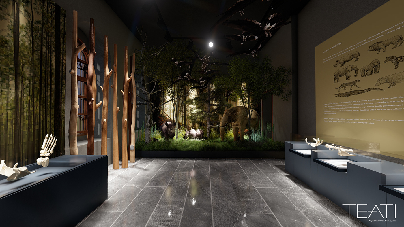 3D 3ds max architecture brand identity design interior design  modern museum Render visualization