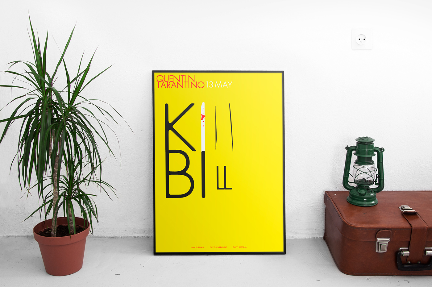 movie Futura kill bill poster typography   tipografia yellow frame Compilation Project