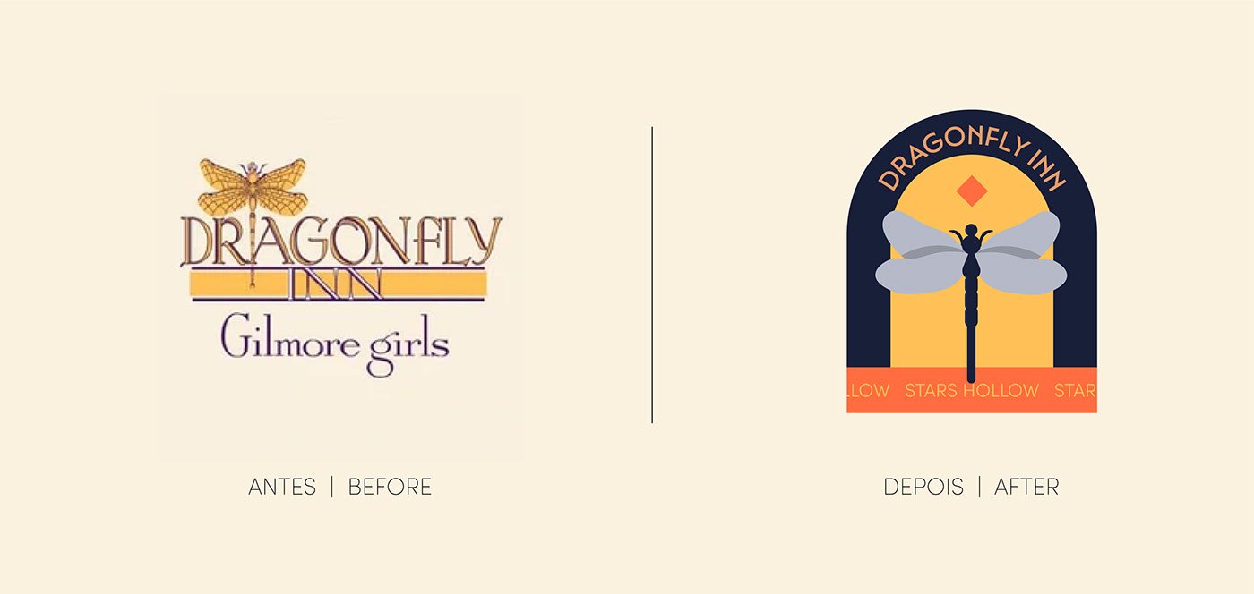 brand Gilmore girls identidade visual Logo Design logos redesign visual identity