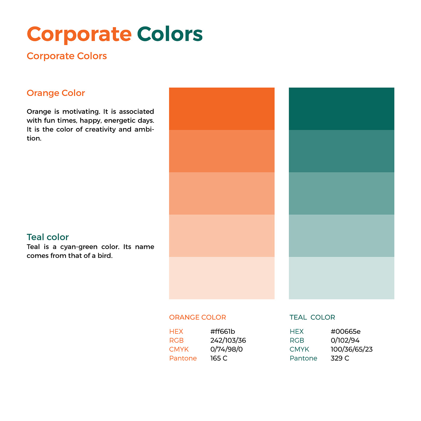 Corporate colors
