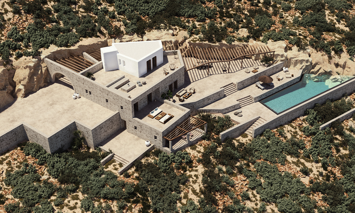 3D 3dsmax architectural architecture archviz CGI Greece Render visualization vray