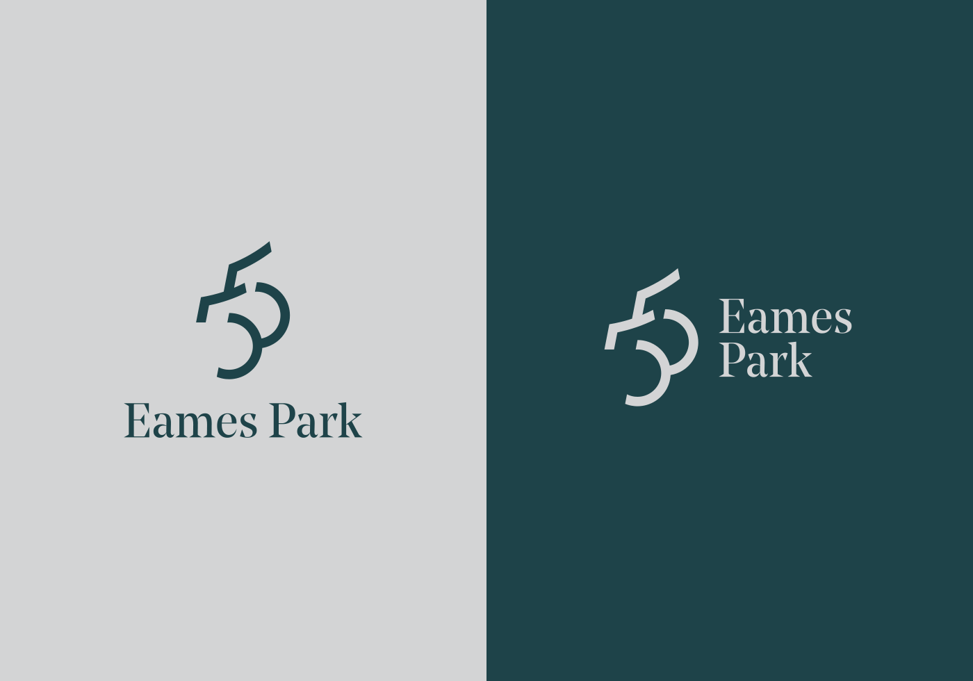 55 Eames Park building logo luxury madrid monogram premium property rchitecture Real State