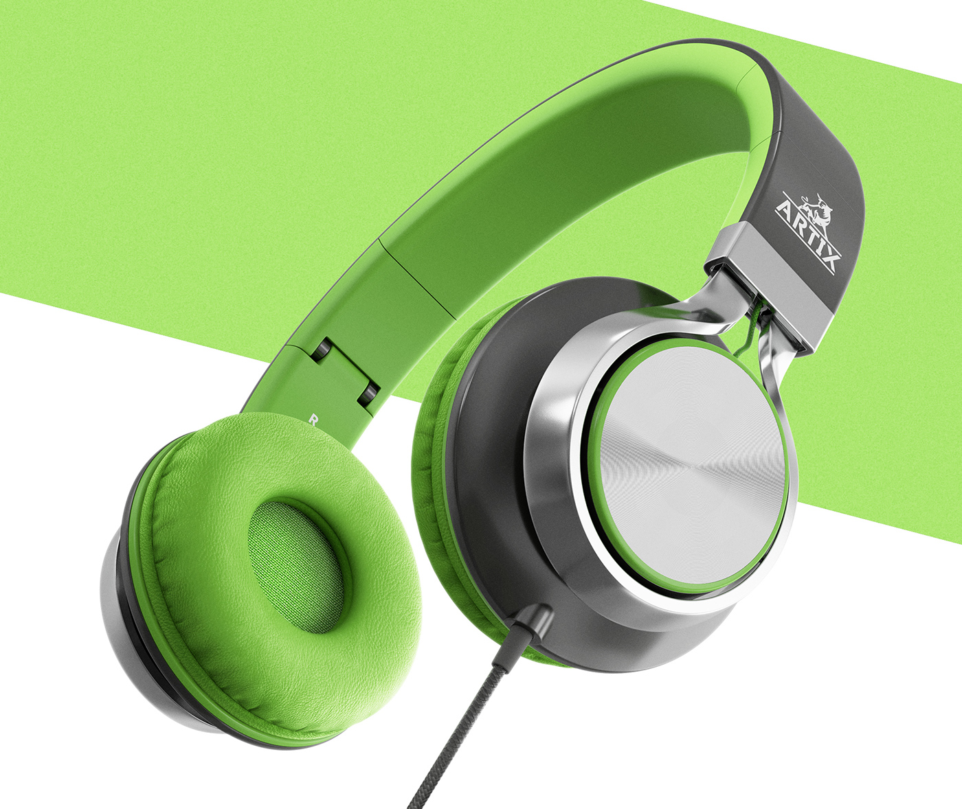 headphone pantone wacom music Gadget CGI 3D Render colors product