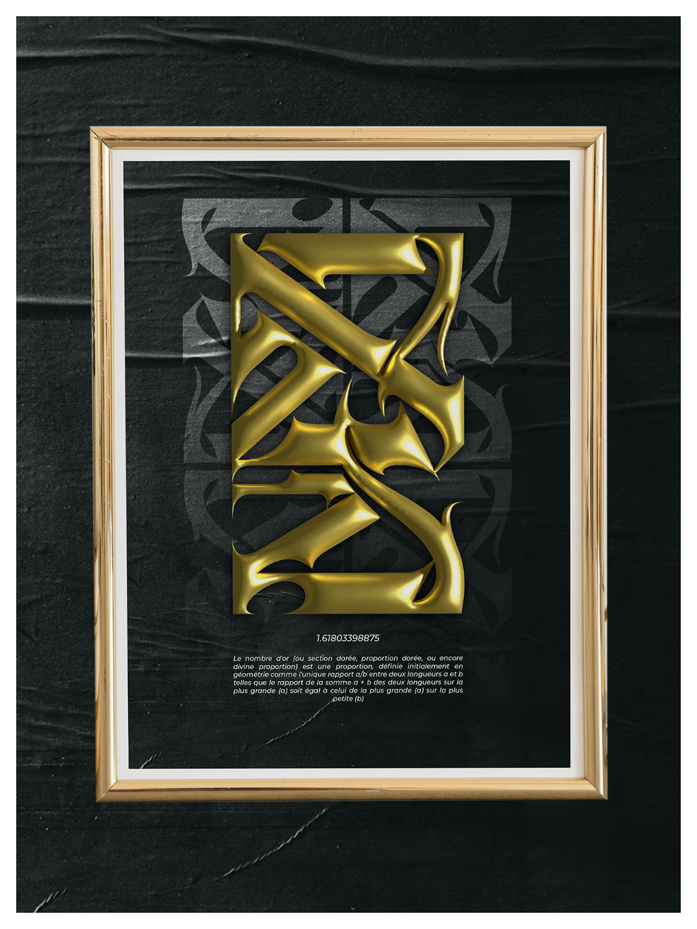 Golden Ratio Calligraphy   typography  
