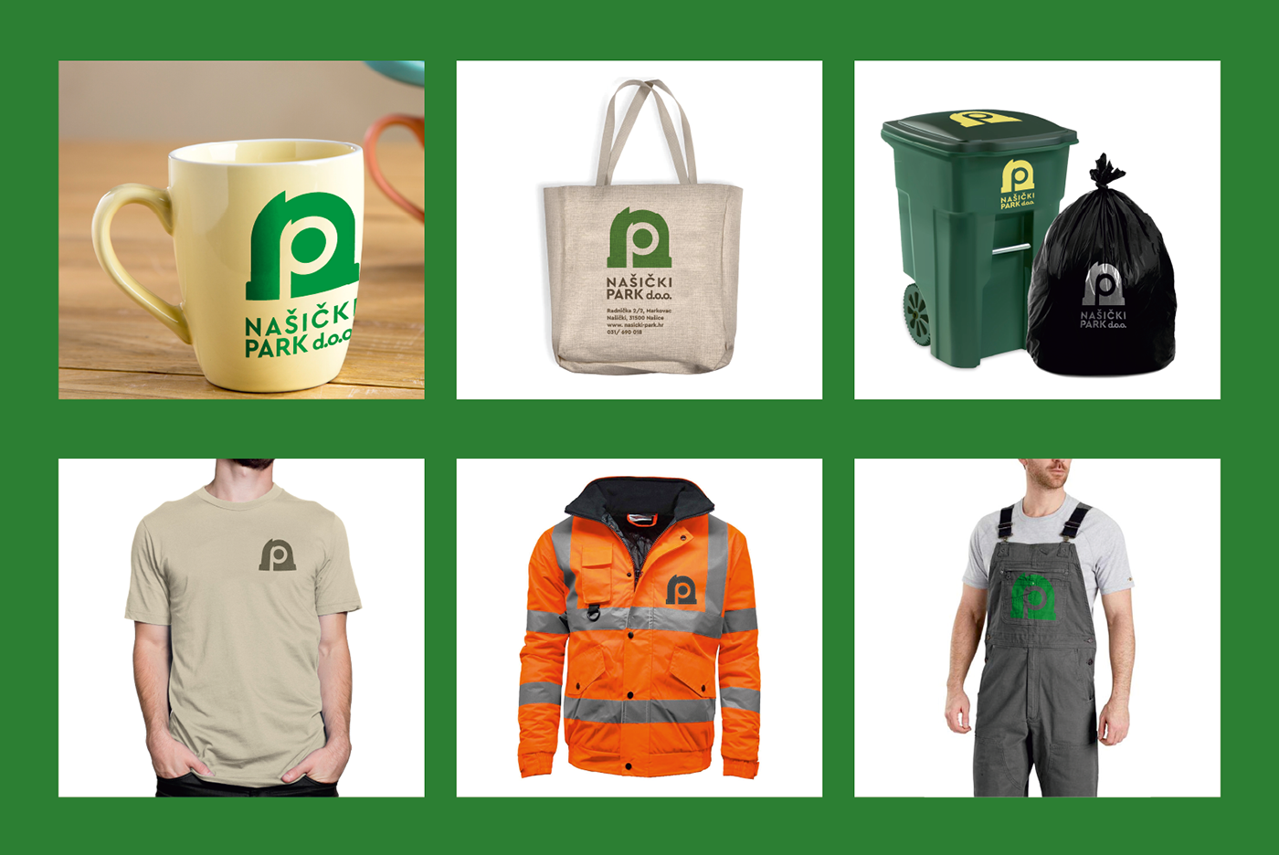 brand communal Croatia identity logo Mockup municipal product recycle waste management