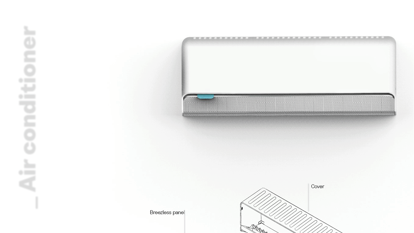 Air conditioner air purifier concept design ied innovation Midea product desing strategy User Centered Design