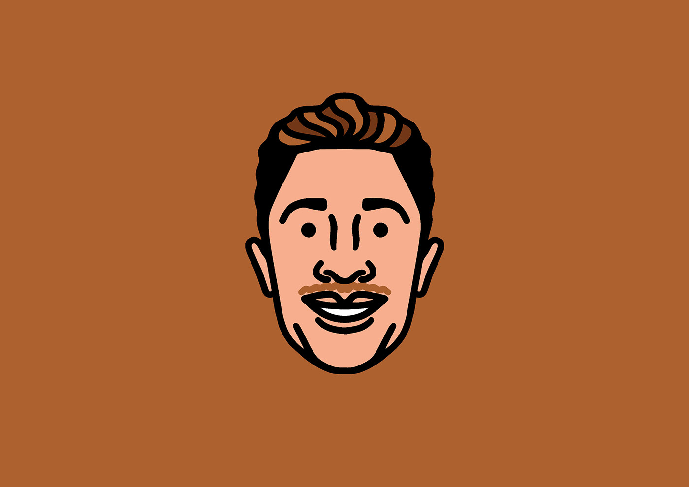 caricature   Character colour doodle face Fun line portrait Procreate simple