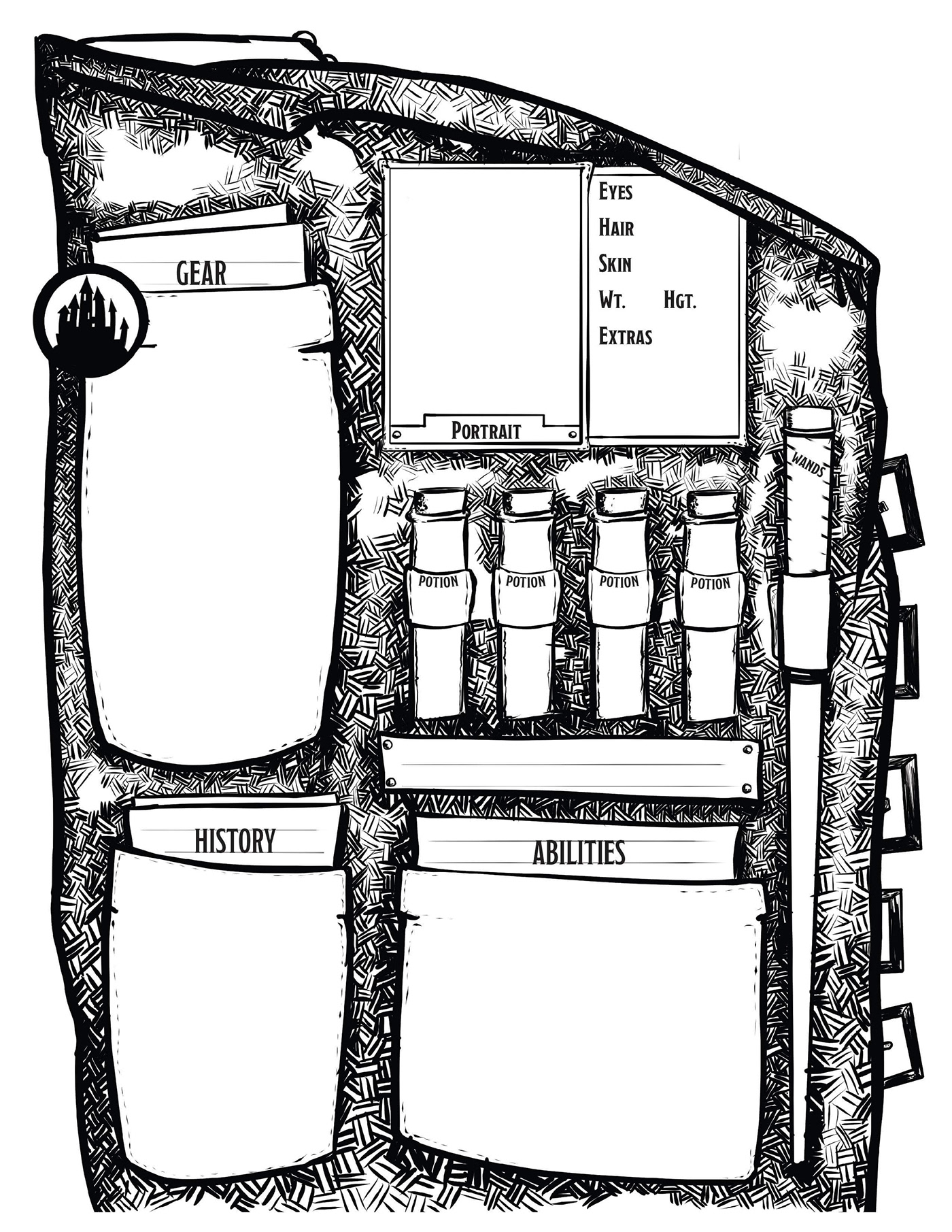 dnd 5e Character Sheet Blackmoor Society