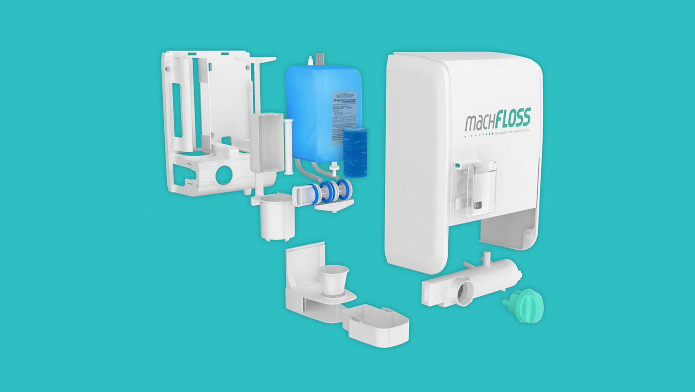 machfloss dispenser Mouthwash hygiene healthcare Health industrial manufacturing floss Consumer goods