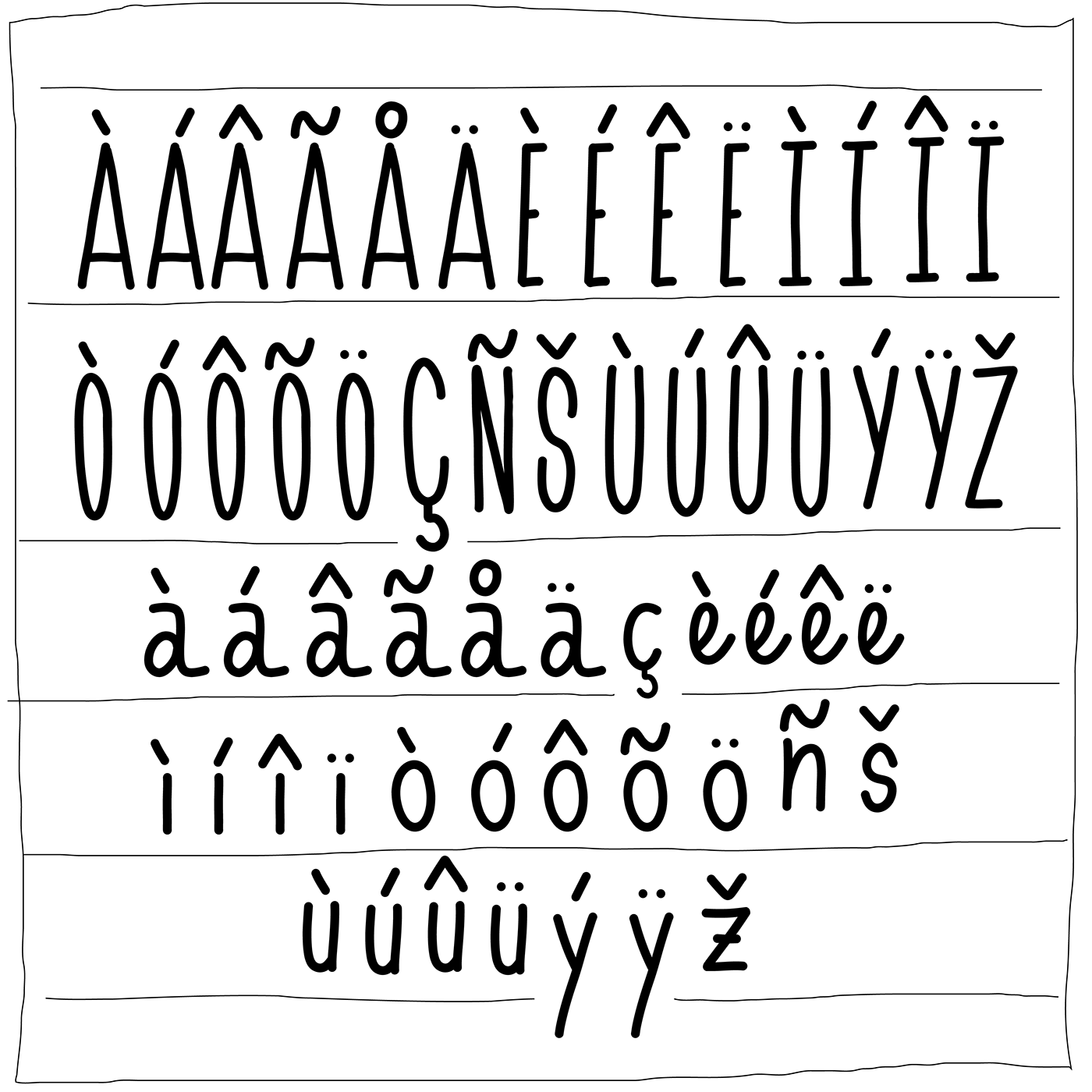 tipografia MANUSCRITO handwritting