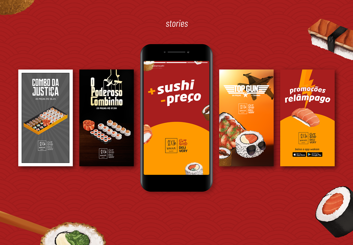delivery design instagram marketing   publicidade Redes Sociais restaurante Social media post Socialmedia Sushi