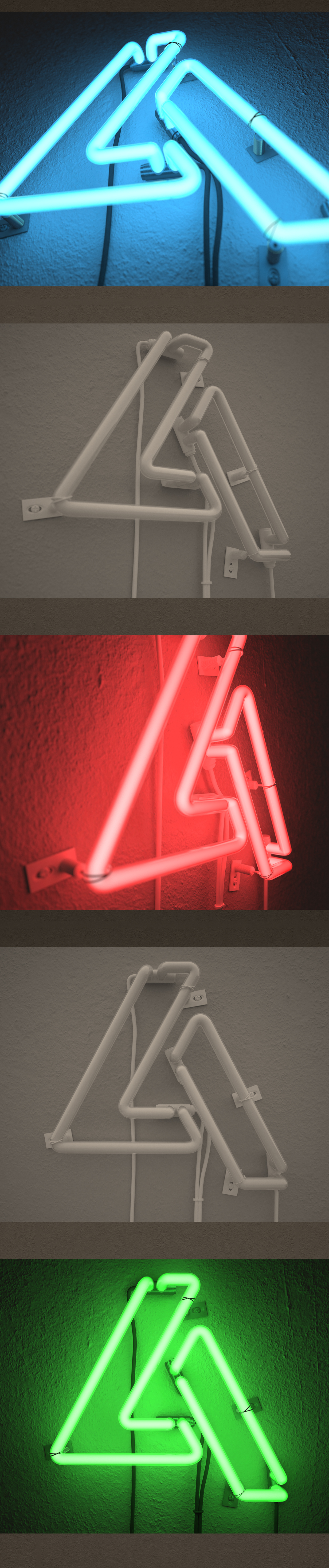 neon 3dsmax vray V-ray logo 3D