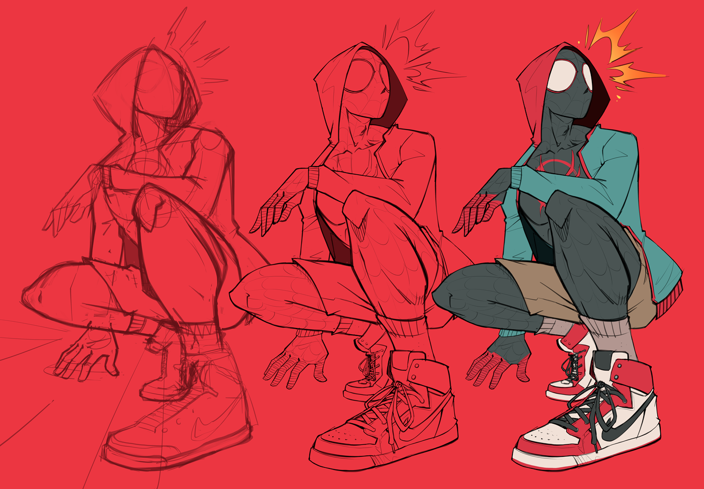 Character design  comics Fan Art homem aranha marvel miles miles morales  spider spider-man spiderman