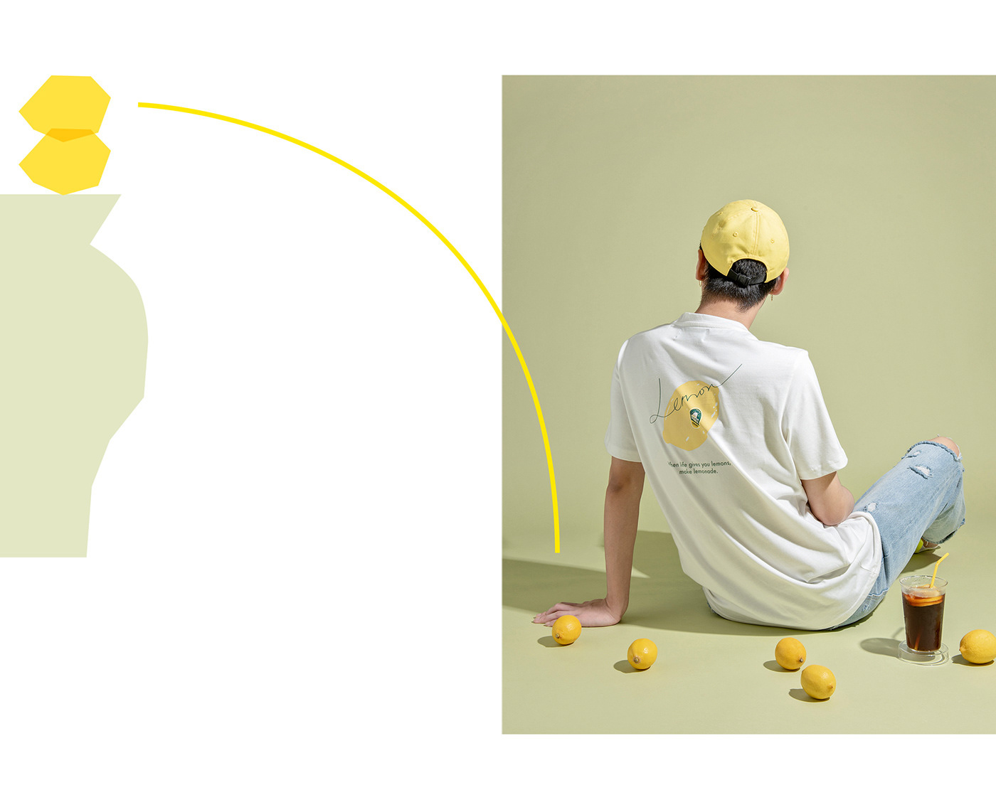 Fruit ILLUSTRATION  lemon peach avocado summer t-shirt package graphic design