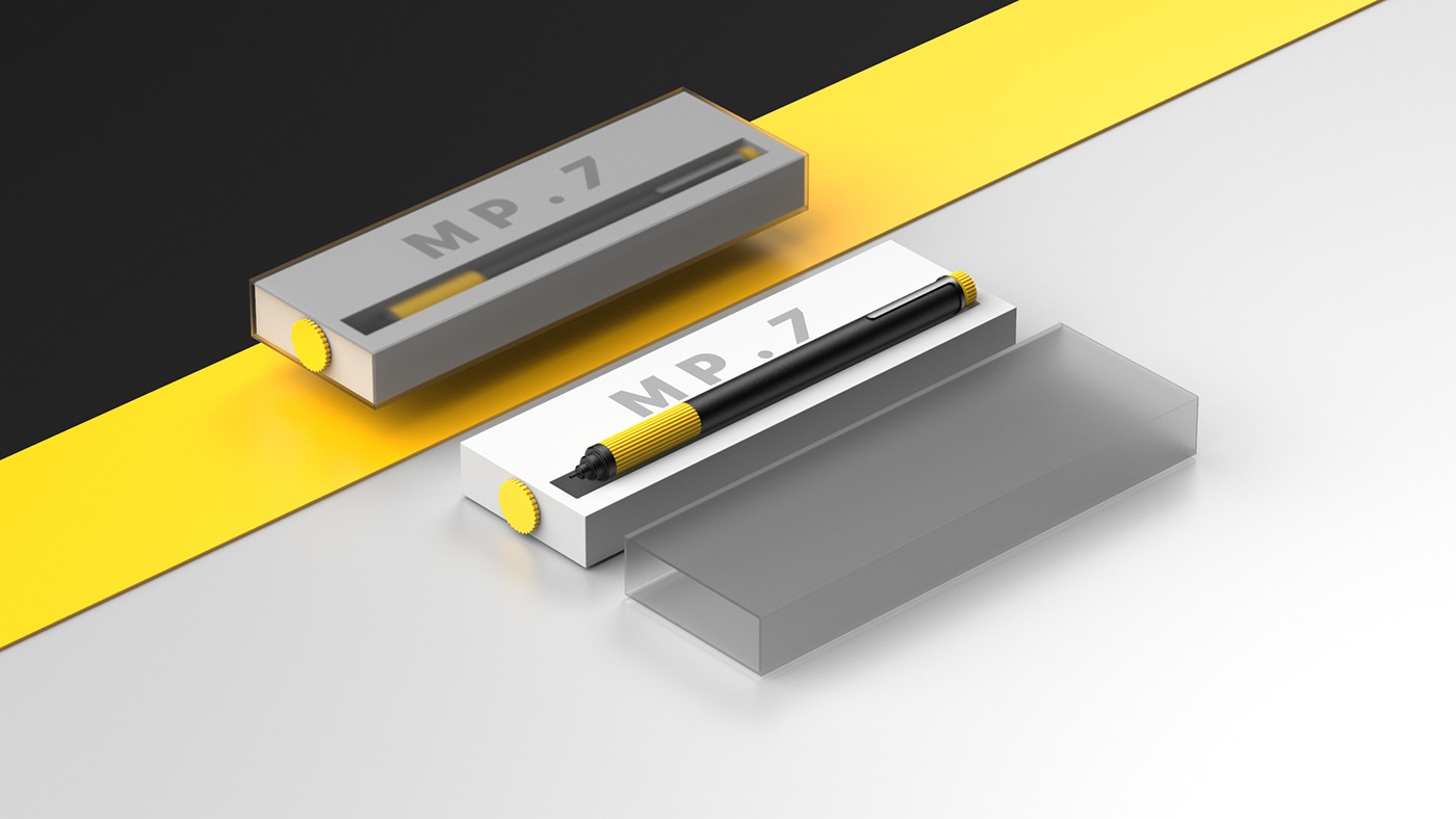 concept design digitalrender industrial design  mechanical pencil pencil product productdesign Project Render