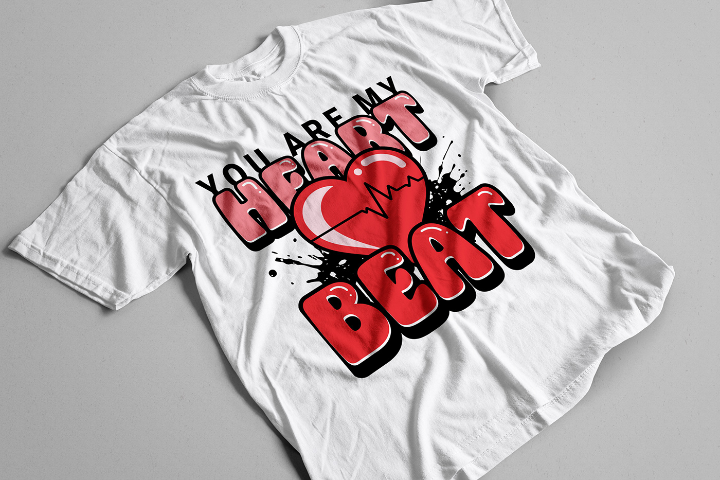 T Shirt Tshirt Design design t-shirt graffiti art heartbeat apparel streetwear Graffiti T shirt tsrahima066