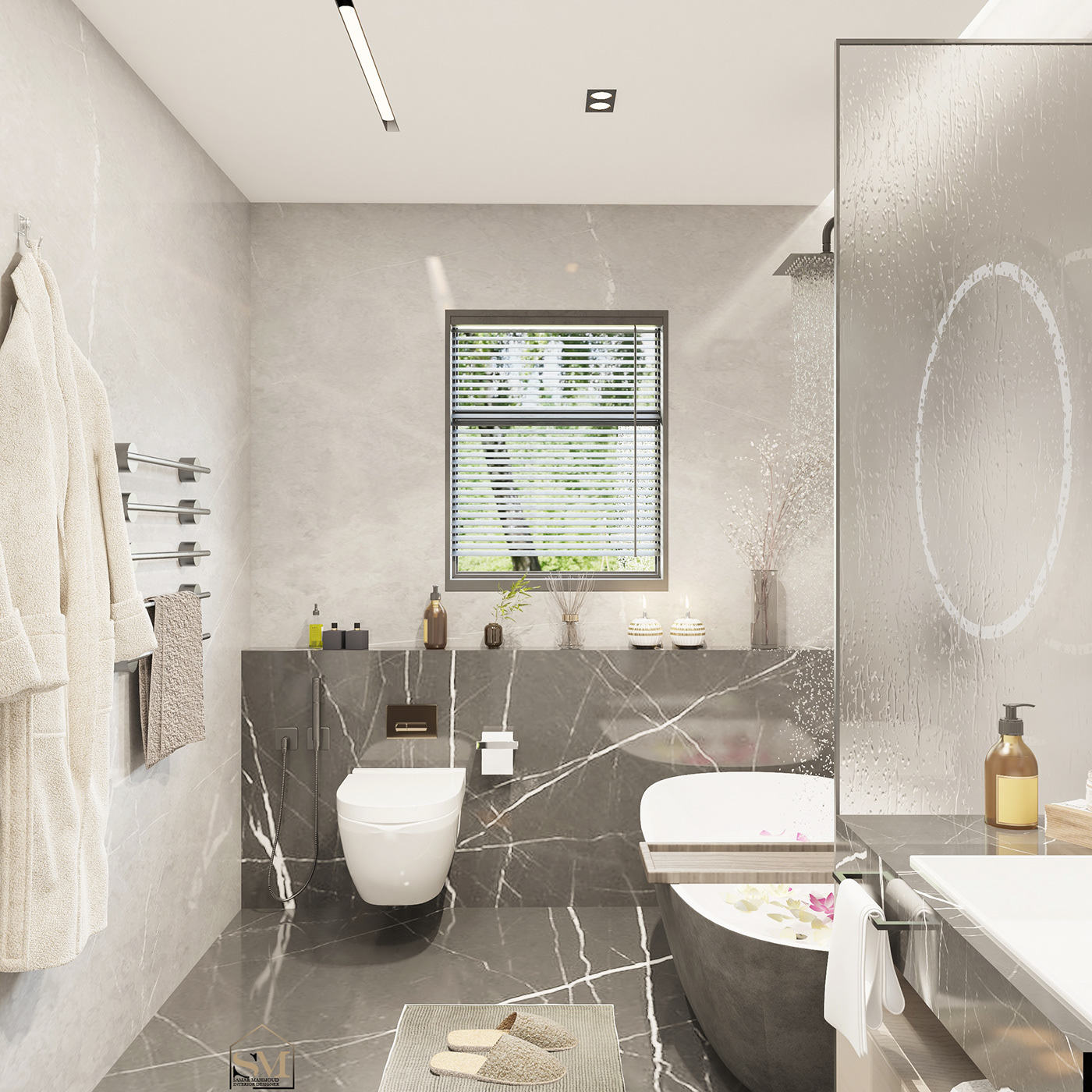 bathroom interior design  visualization 3D modern 3ds max design wc