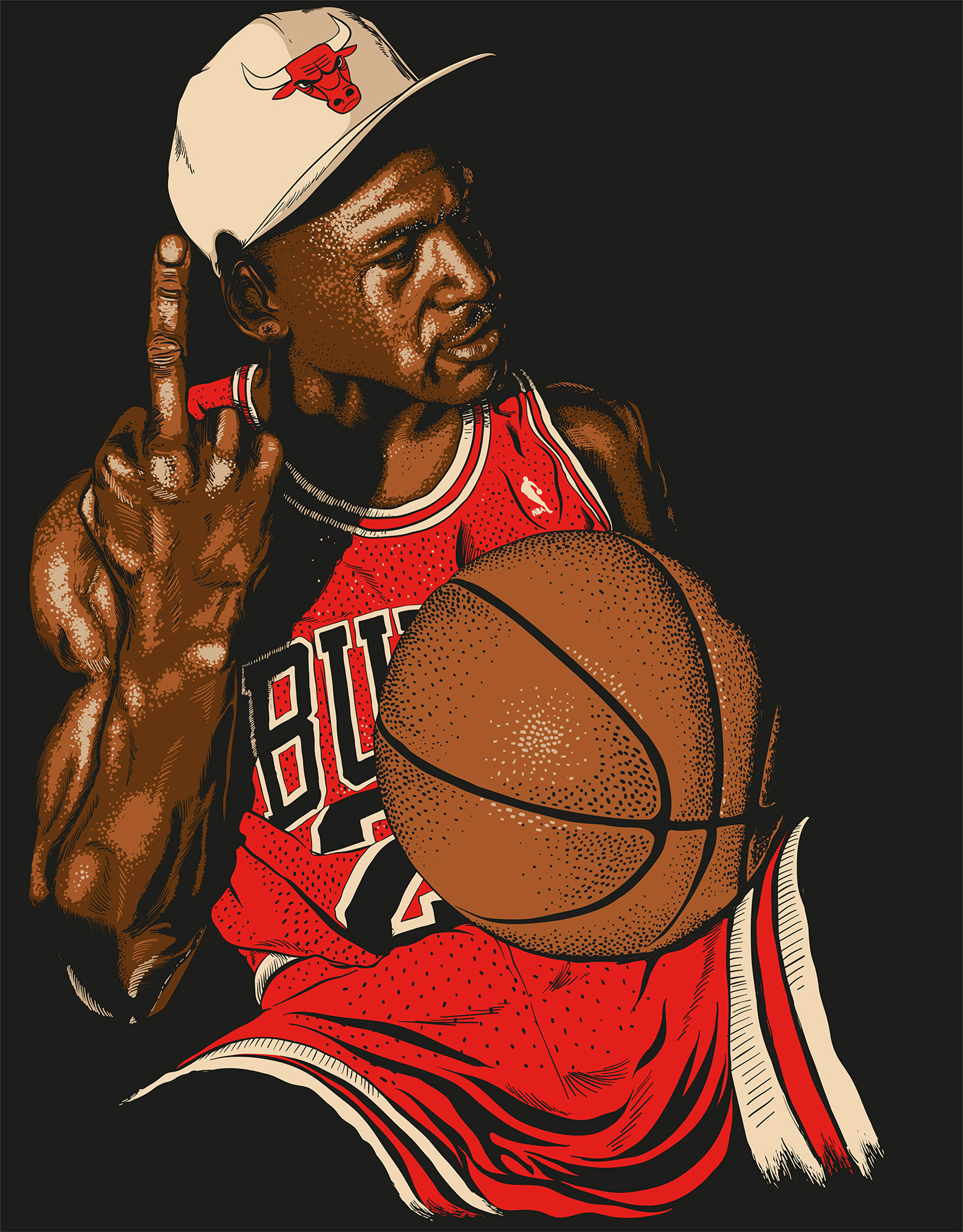 basketball bulls chicago ILLUSTRATION  jordan Michael Jordan NBA sports