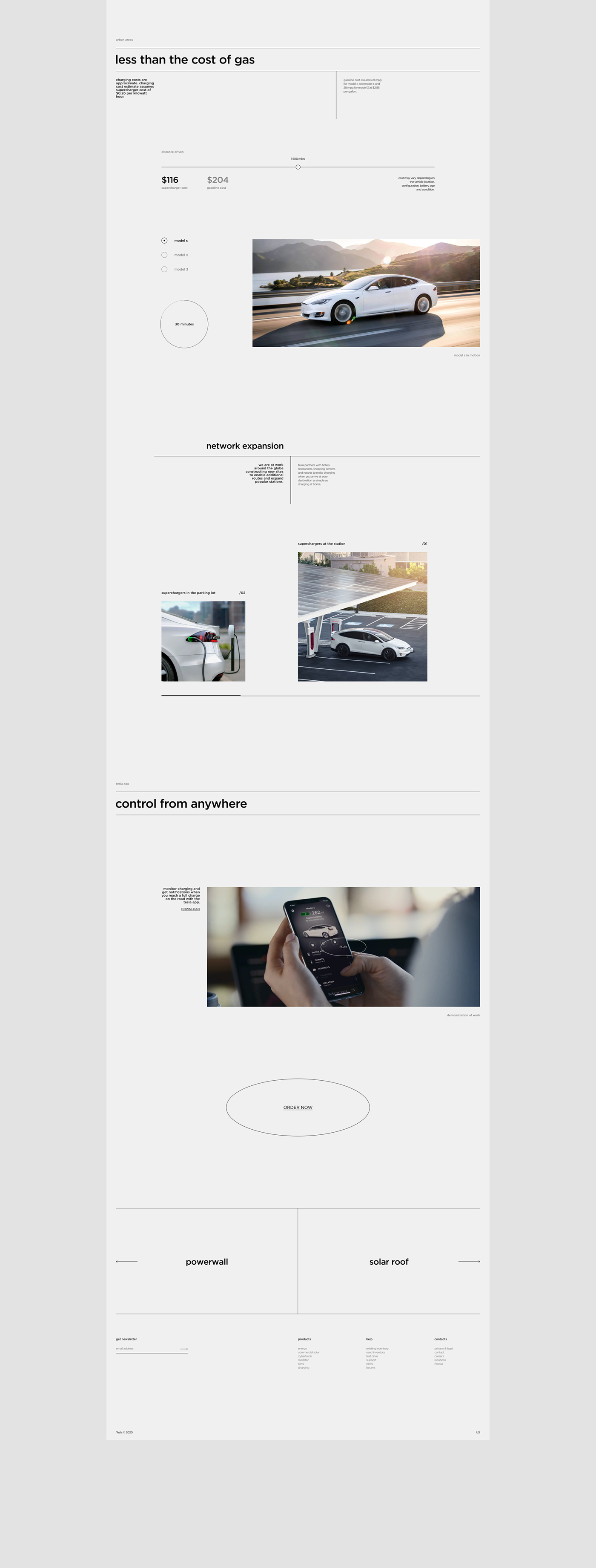 car cybertruck minimal mobile promo technologies tesla Web interaction roadster