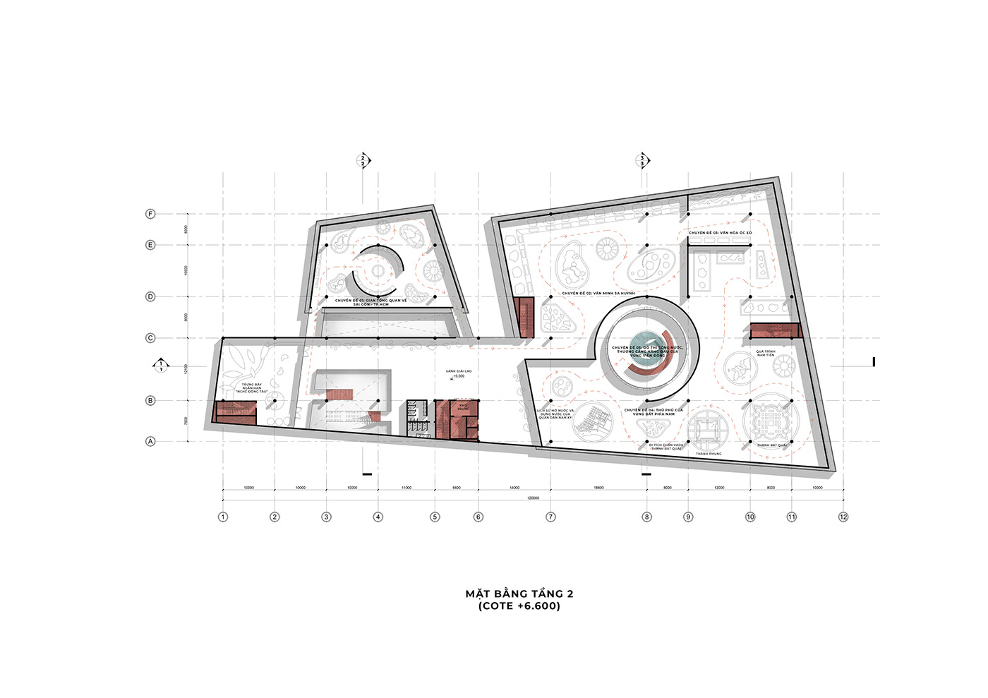 đồ án kiến trúc Bảo tàng architecture museum archeology Project Render visualization KHẢO CỔ