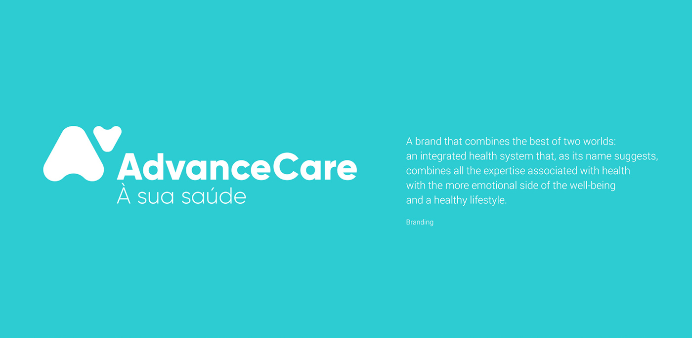 Advancecare branding  Health logo brand design graphic design 