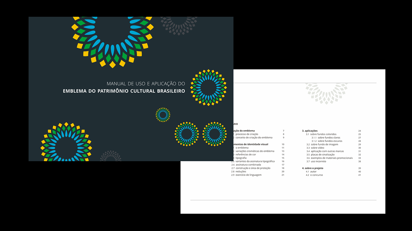 emblema patrimonio heritage Brasil iphan Mandala flor cultura culture "Graphic Design"