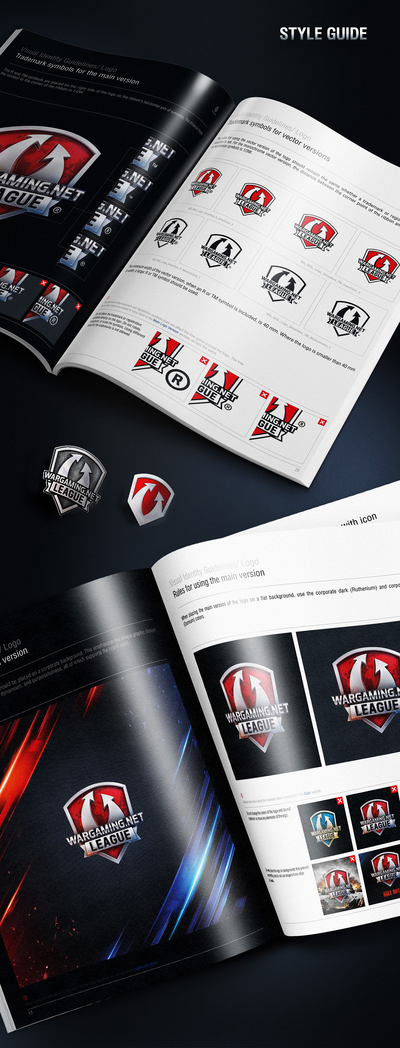 wargaming WGL logo esport guideline identity motion graphic people game league Icon template Production 3D free to win