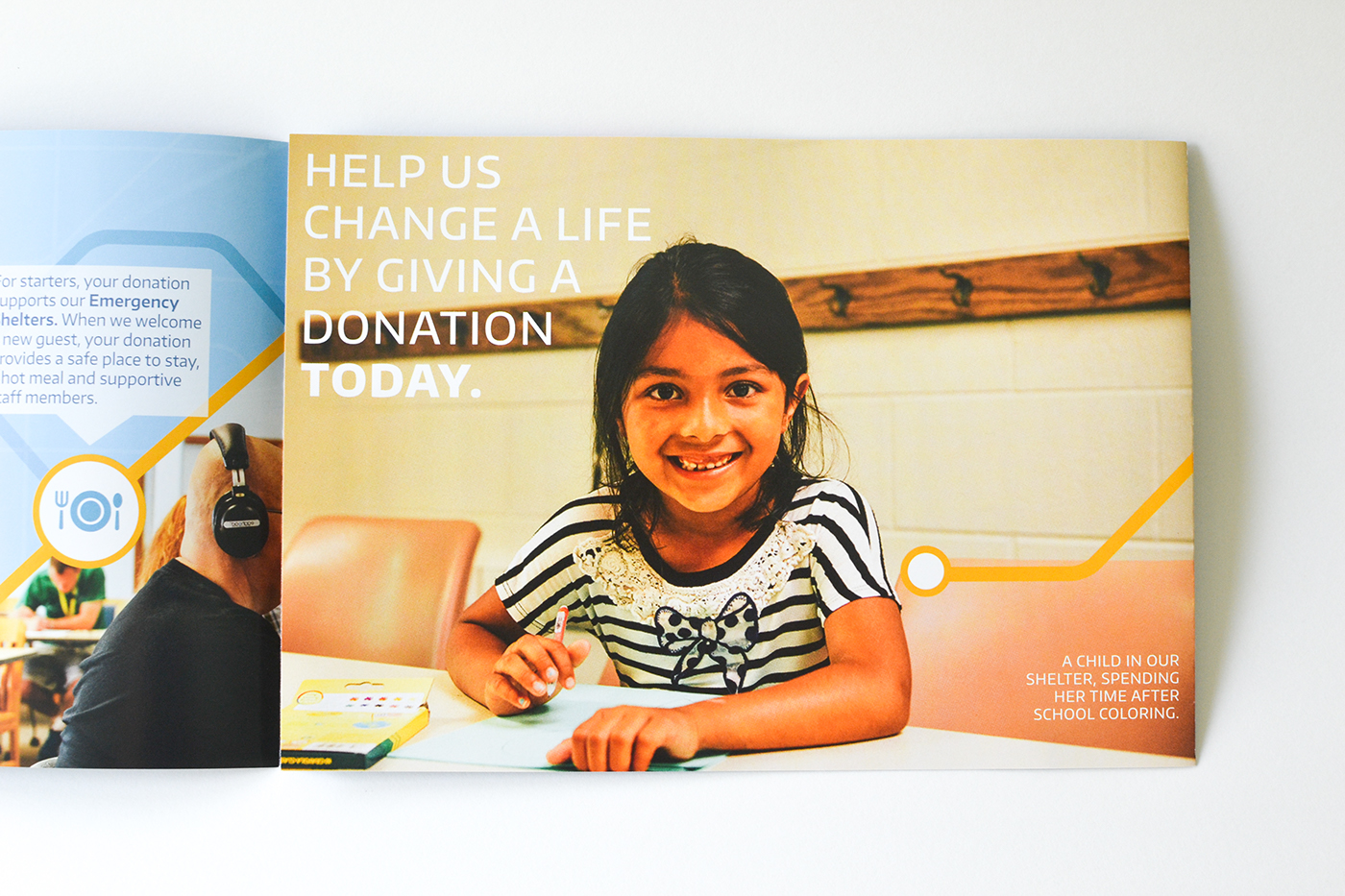 graphic design  print design  brochure donation nonprofit mission Holland Michigan impact donate