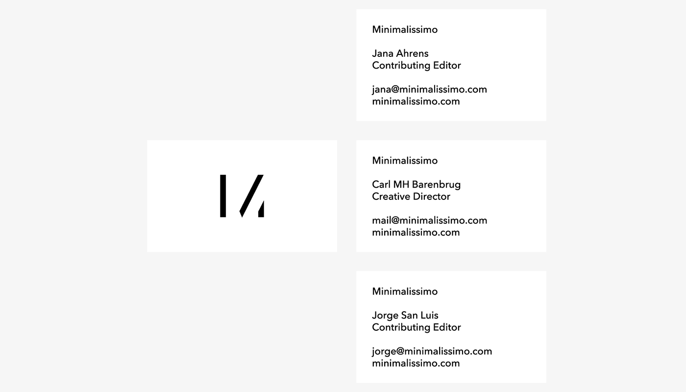 minimal design minimalissimo type Logotype black white Blog modernism purity simply