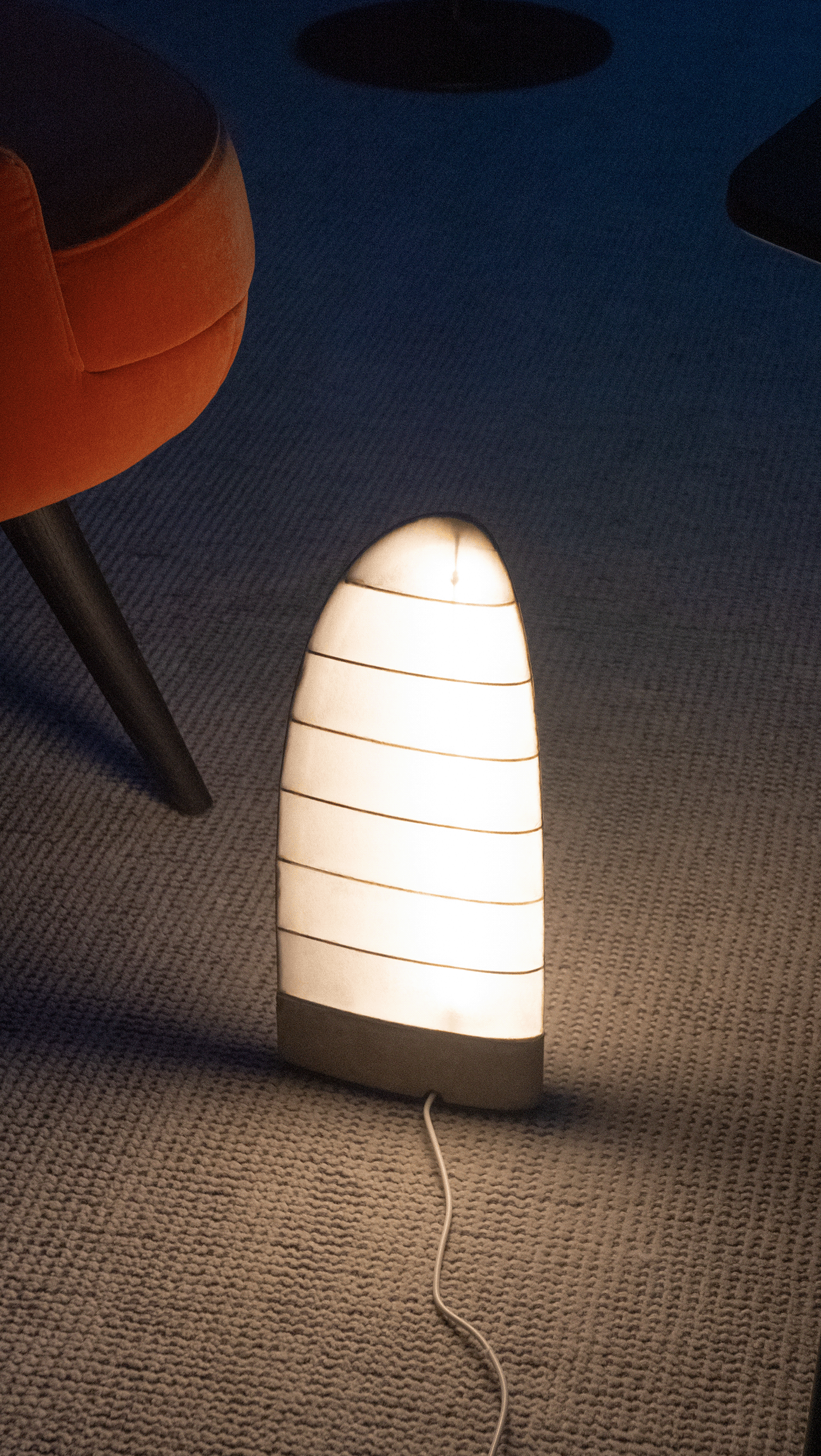 light Lamp product design  lightweight Balsa wood