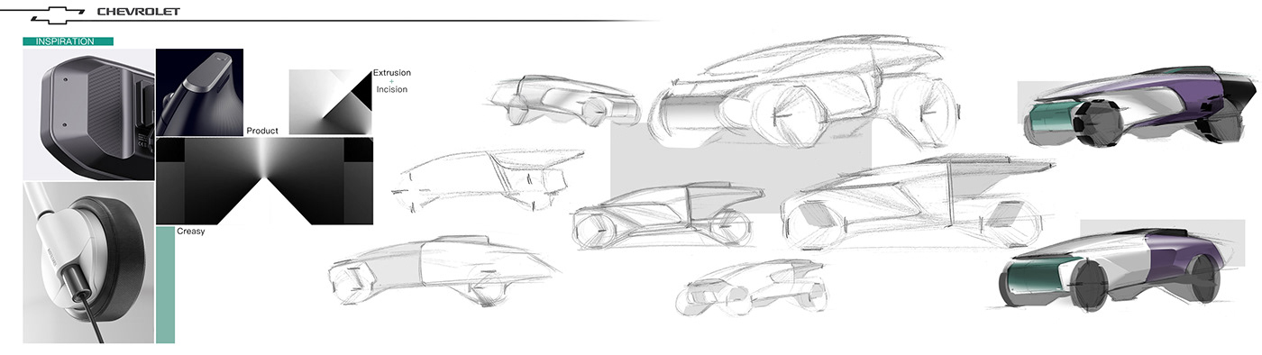 3D art Automotive design car cardesign chevrolet design industrial design  Render sketch