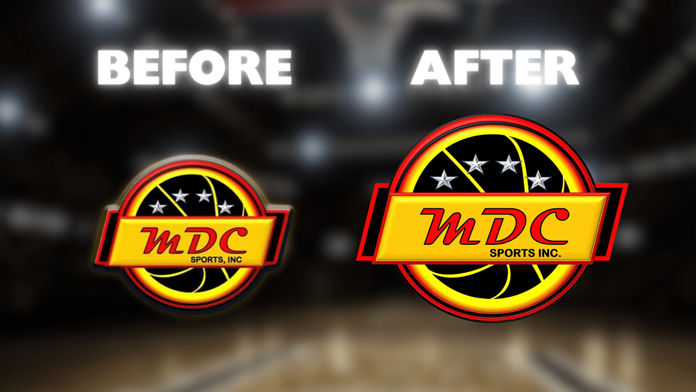 Sports Design Logo Design high resolution logo upscaling mdc sports