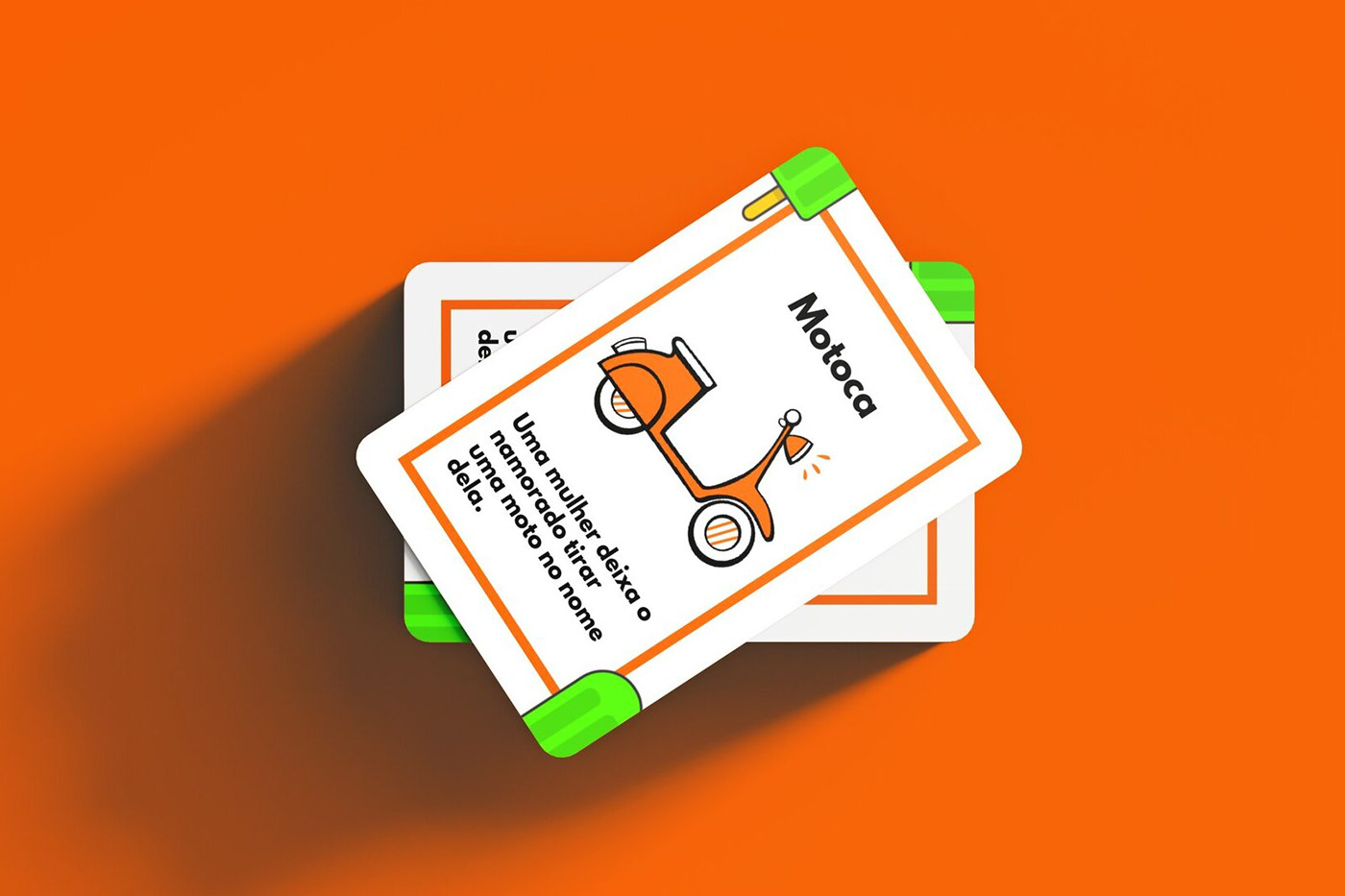 Baralho cartas designdeproduto  designgrafico embalagem jogo orange Packaging packaging design picolé
