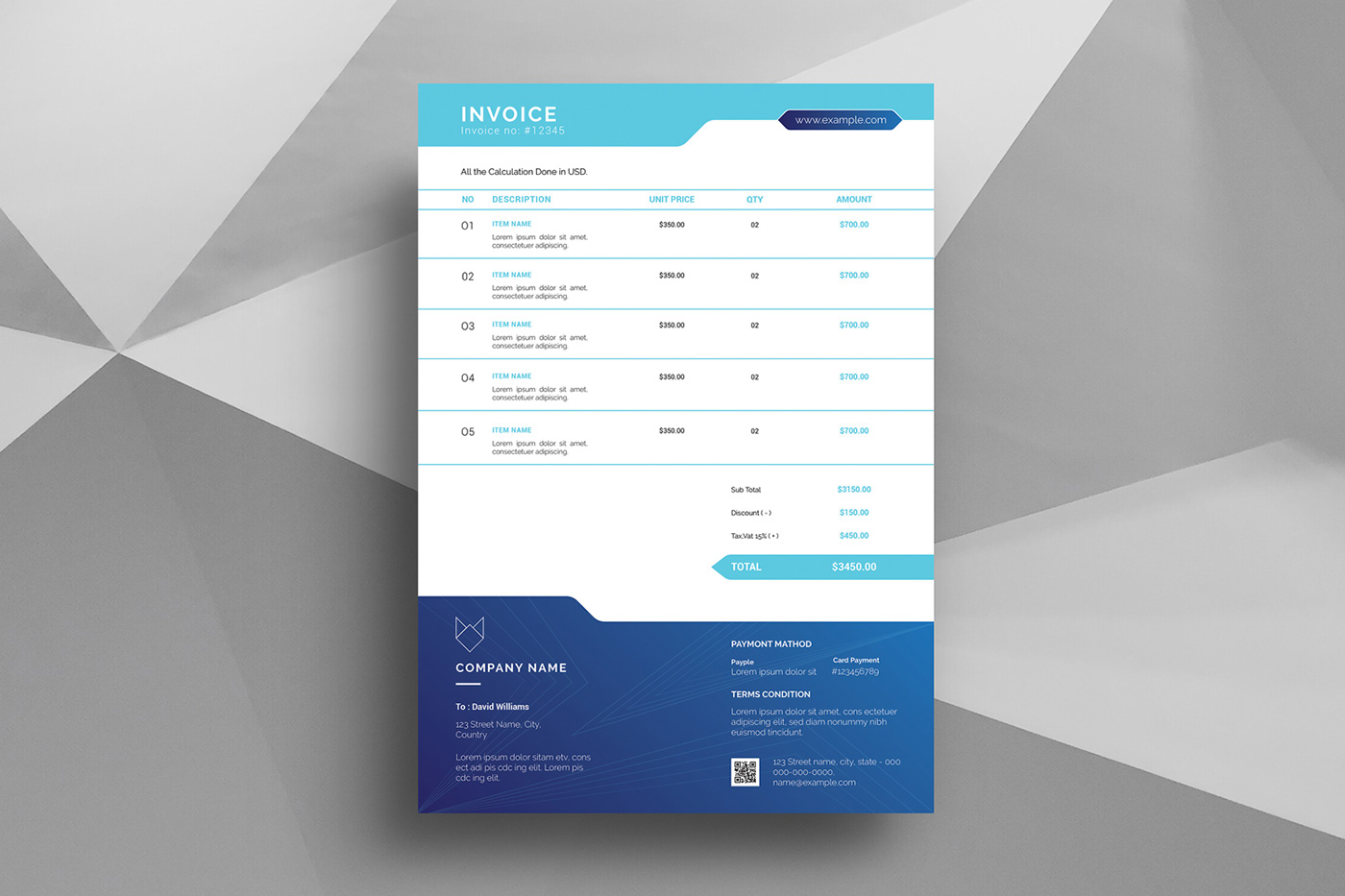 business clean invoice corporate creative illustrator template invoice invoice minimal Invoice Template ms word photoshop template