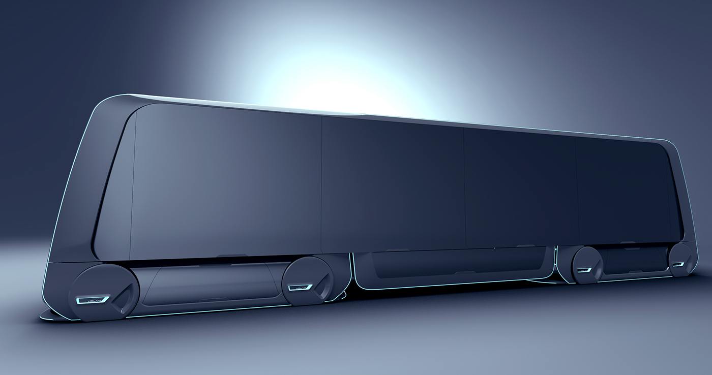 Volvo Truck transportation Autonomous carrier car future cardesign