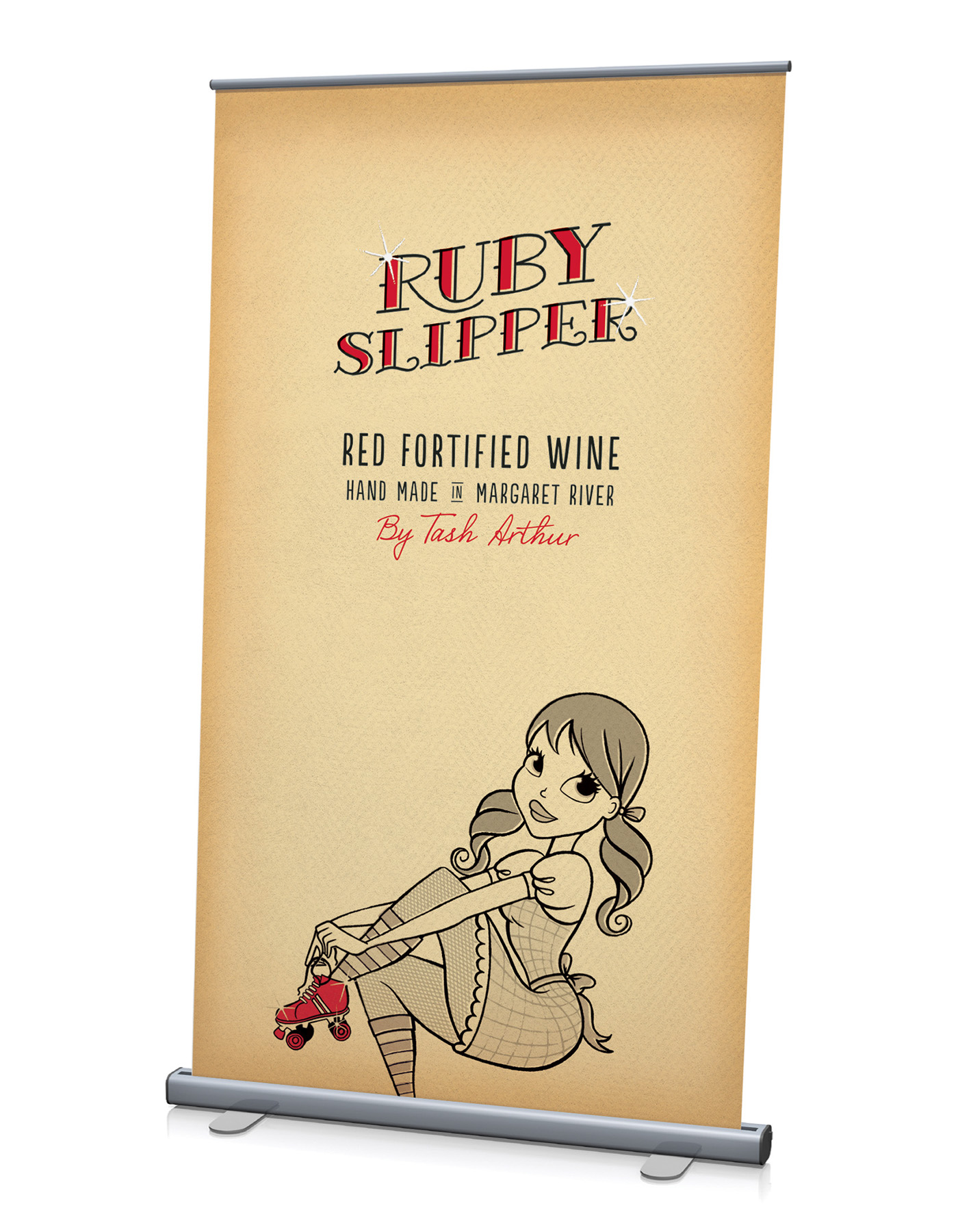 Roller Derby Derby Collection packaging served #wine #winelabel #PD packaging design