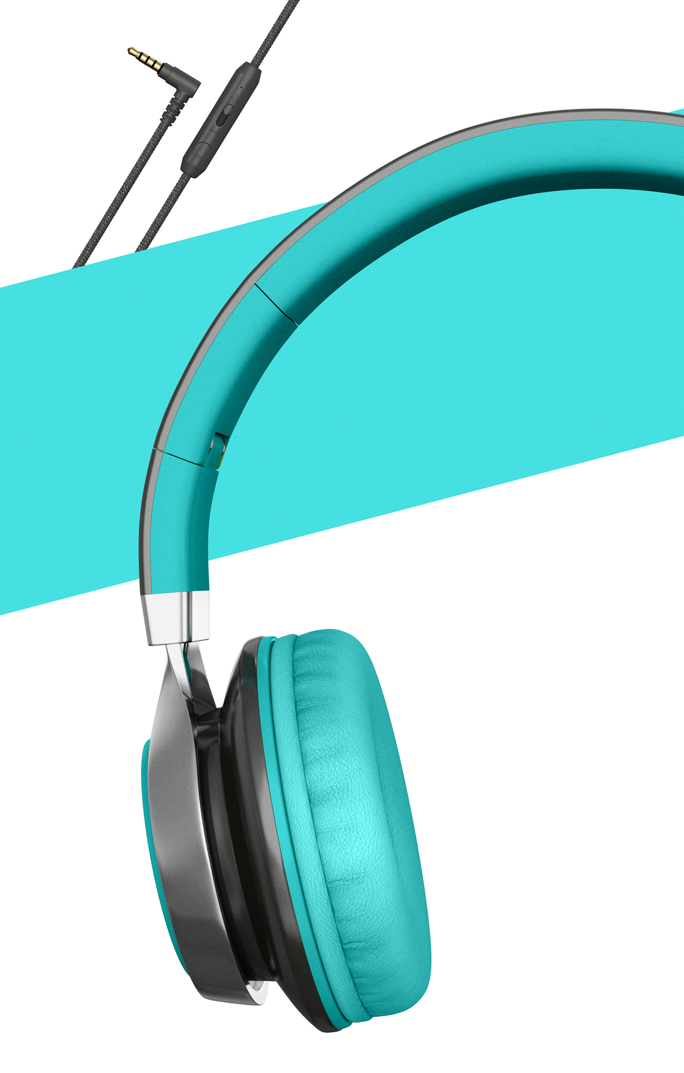 headphone pantone wacom music Gadget CGI 3D Render colors product