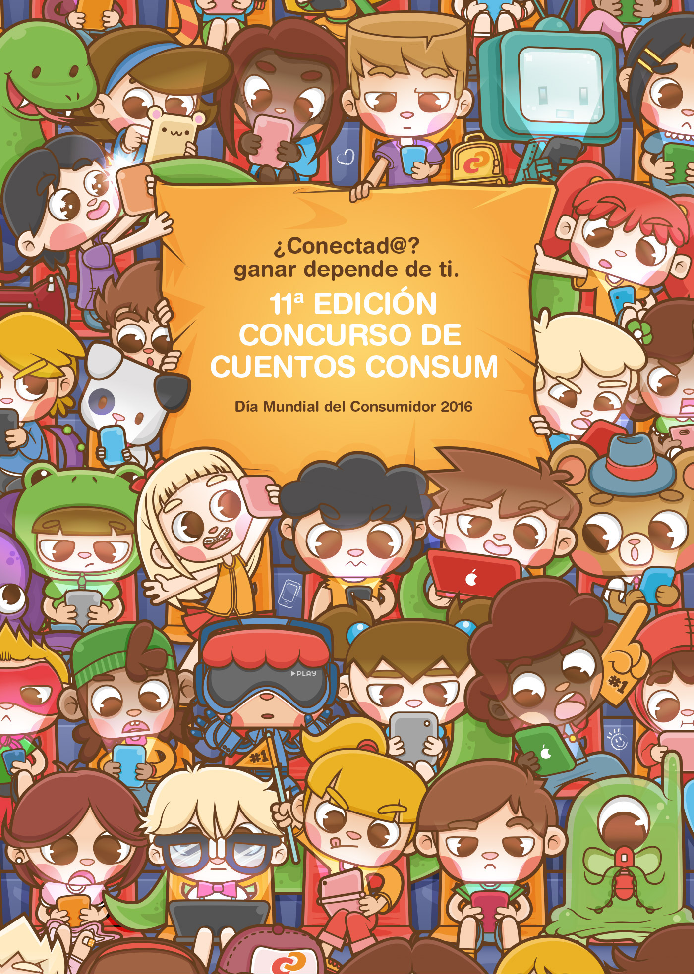poster Advertising  advertise consum supermercado Concurso contest child children tech