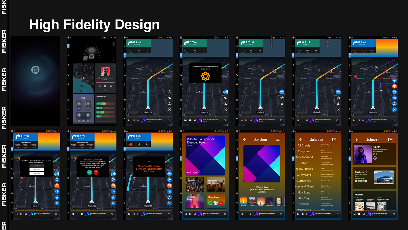ux fisker UI interface design Automotive design Accessibility Colorblindness