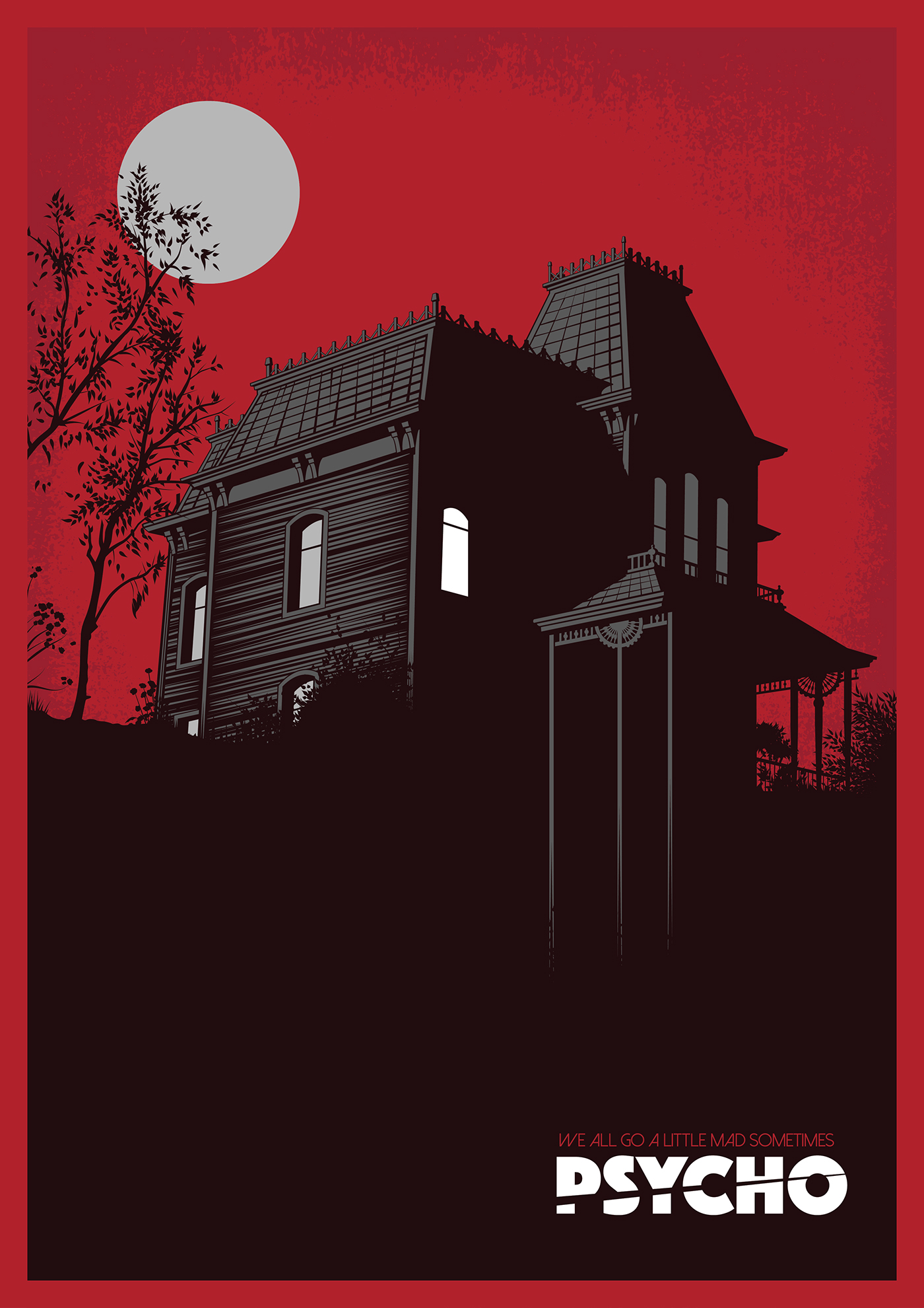 movie poster horror Cinema Classic adobe illustrator ILLUSTRATION  vector alternative movie poster Fan Art screen print
