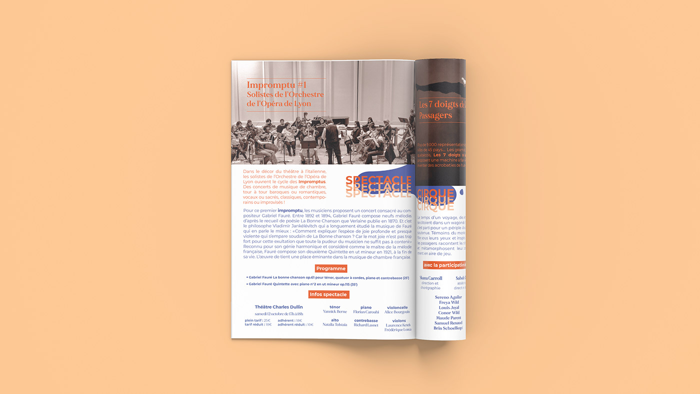 brochure Culturel ILLUSTRATION  print programme spectacle Theatre