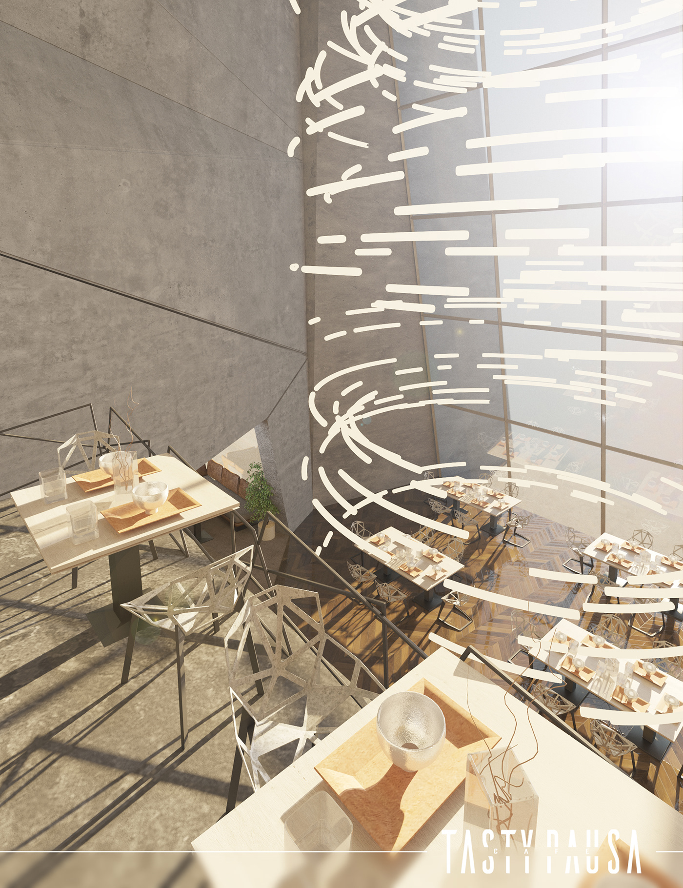 architecture bar cafe concept construction design exterior Interior modern vizualisation