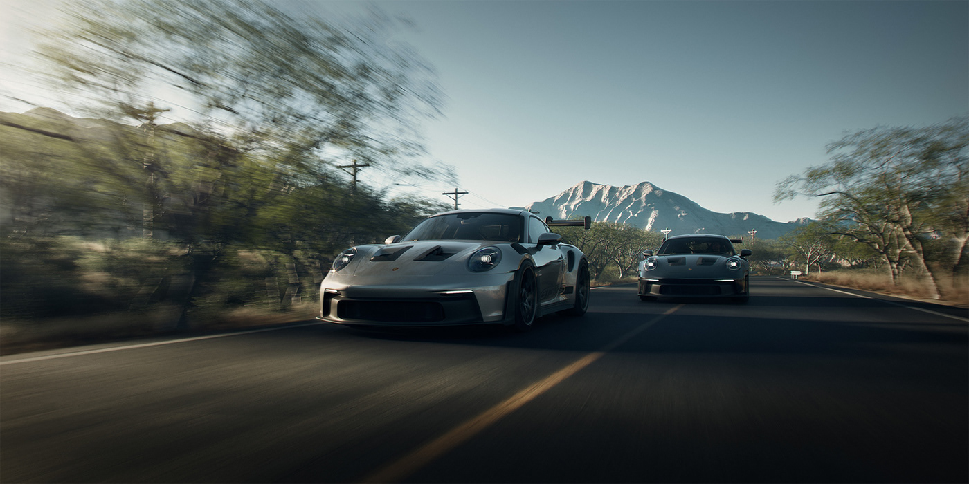 Porsche 911 car automotive   CGI Render Automotive Photography corona render  Advertising  3D retouching 