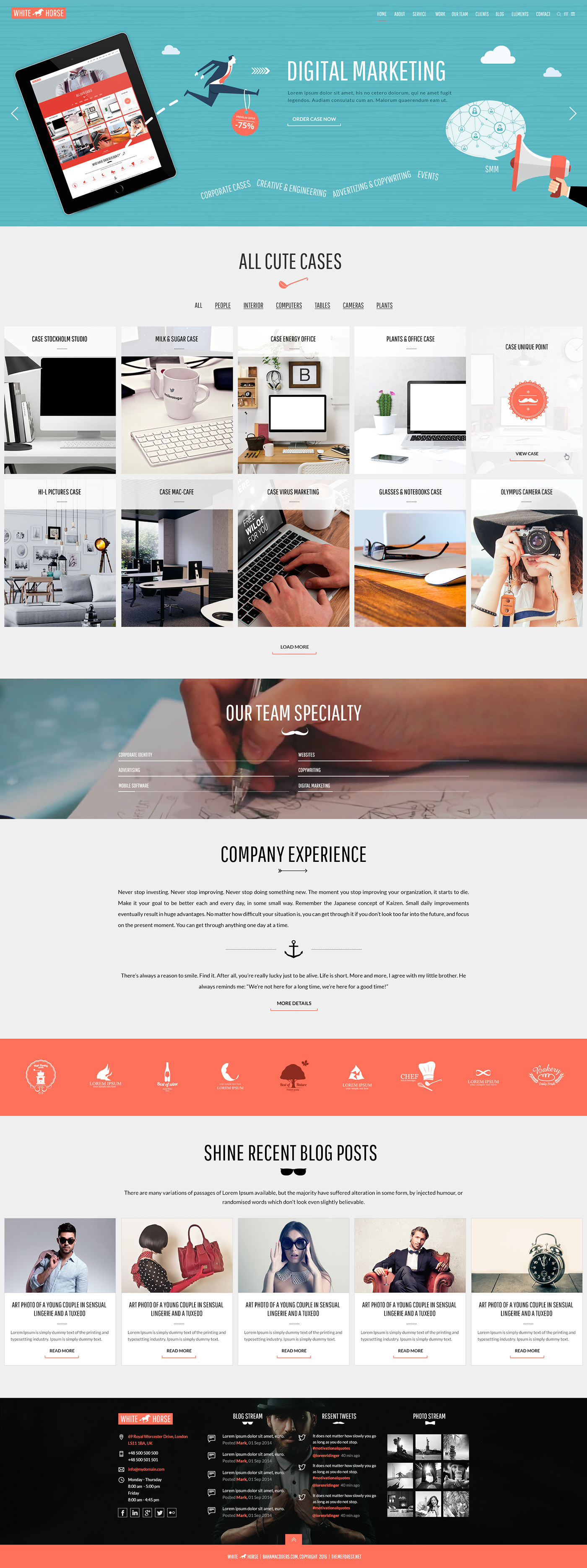 design marketing   creative agency corporate Hipster flat style