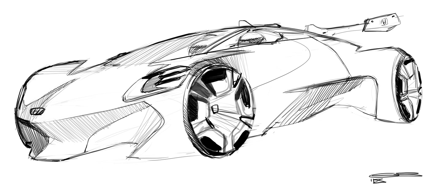 sketching cardesign Automotive design advanced Autonomous doodles Transportation Design surfacing sportcars concept