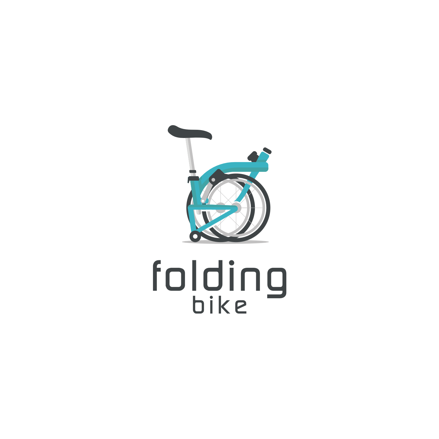 Bike folding bike logo