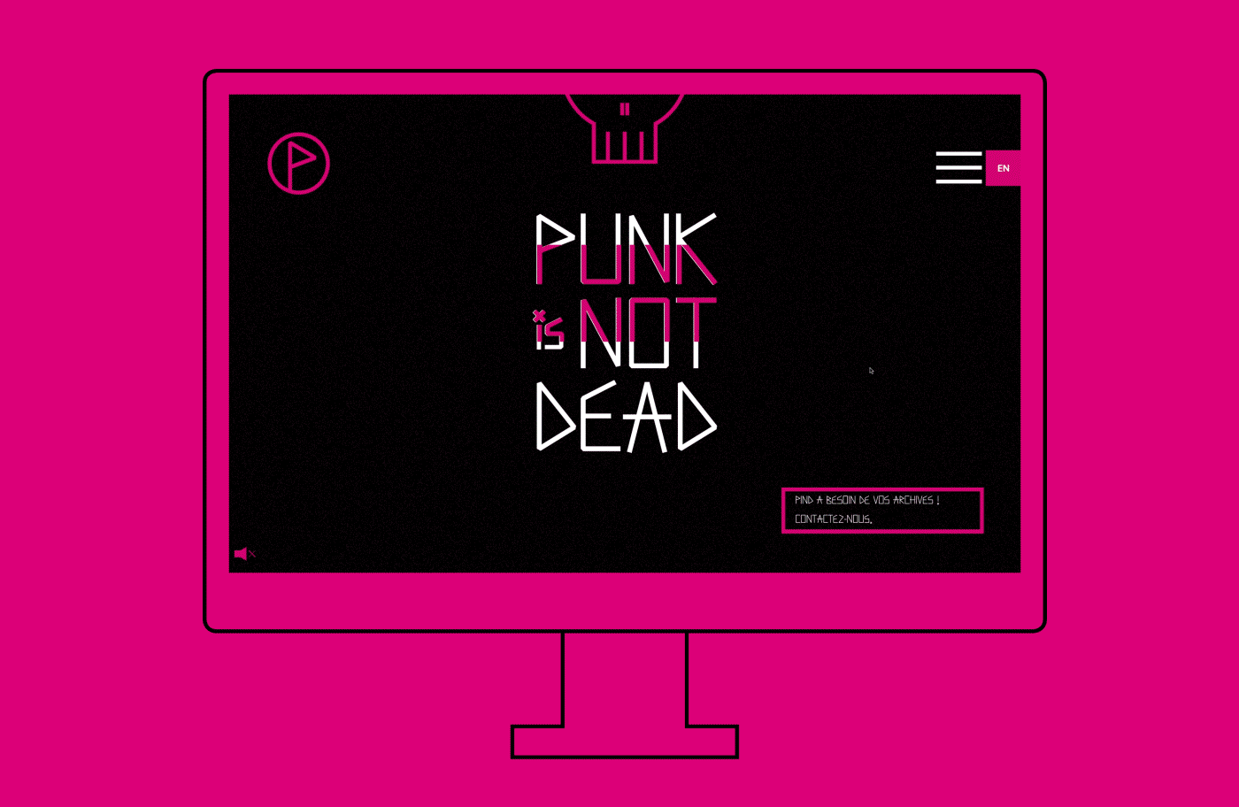 animation  Website punk pink web animation Web Design  graphic design  interactive interaction